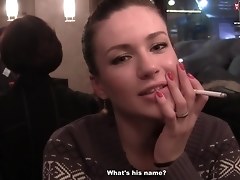 Her Teen Pussy Gets Fucked In A Public Toilet